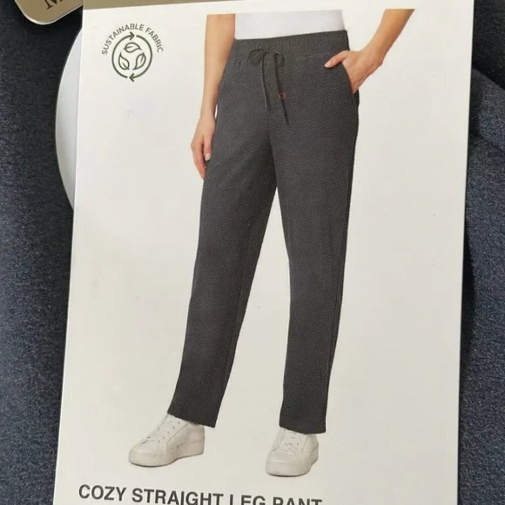Mondetta Cozy Straight Leg Pant | Grey